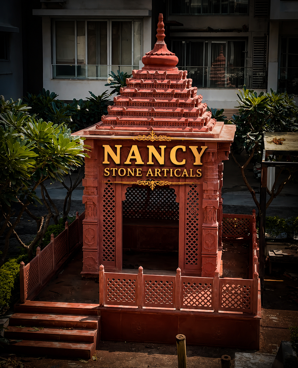 Best Sandstone Temple in Sikandra entrance view