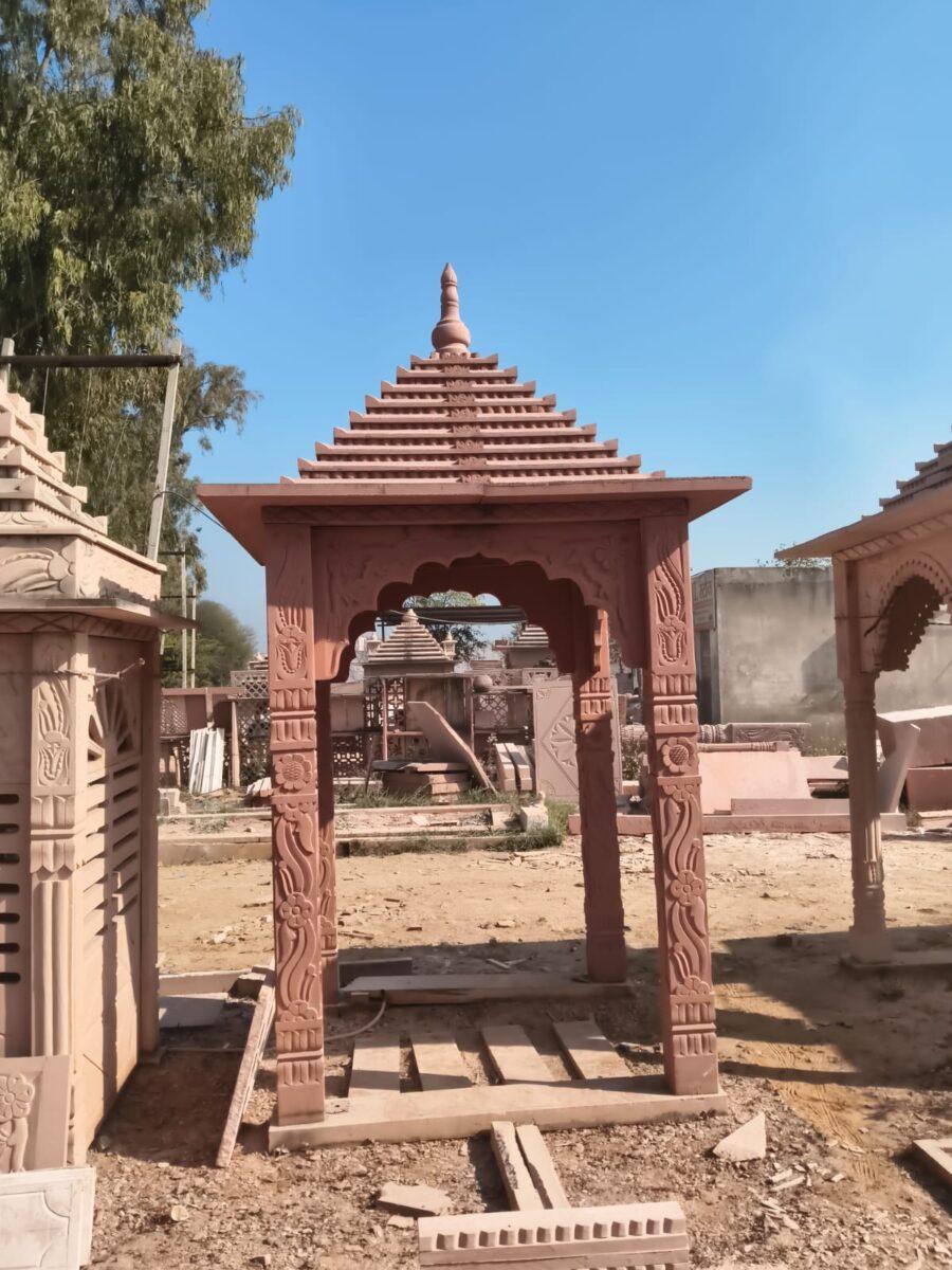 Red Sandstone Temple Manufacturer in Rajasthan