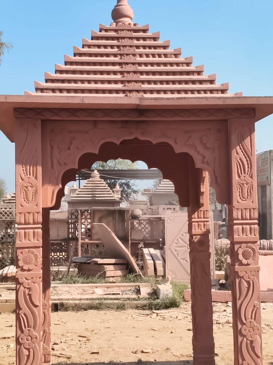 Red Sandstone Temple Manufacturer in Rajasthan