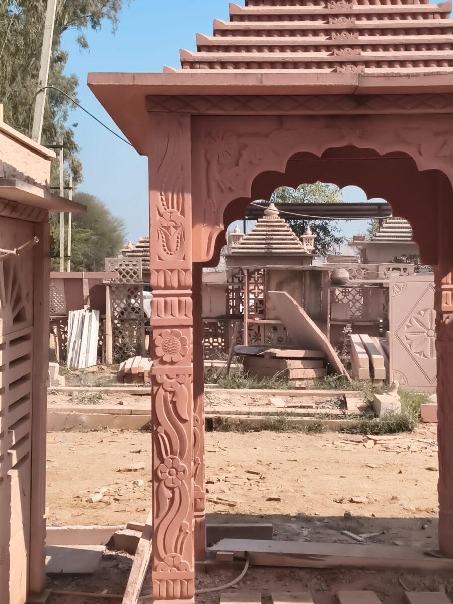 Red Sandstone Temple Manufacturer in Rajasthan