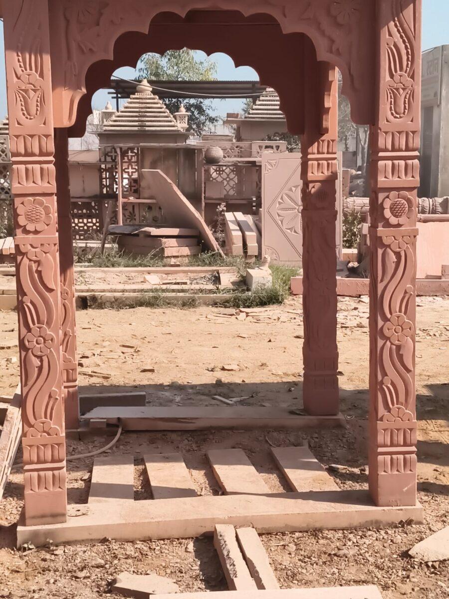 Red Sandstone Temple Manufacturer in Rajasthan