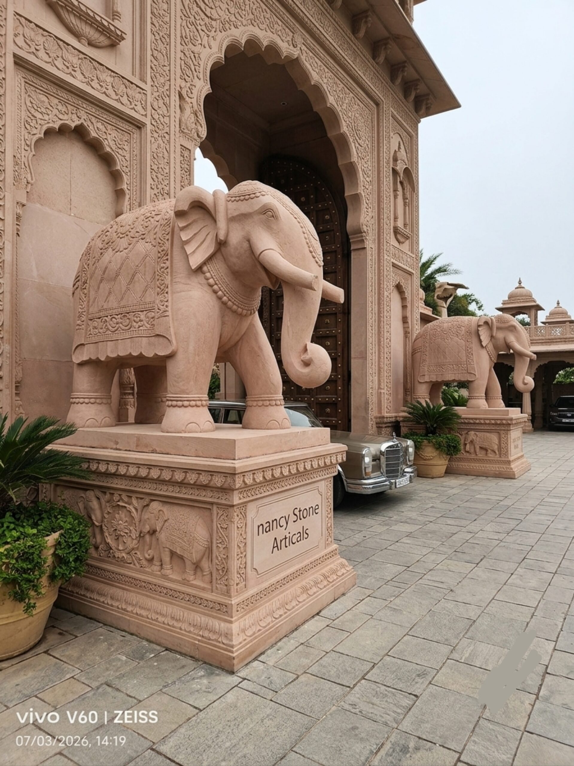 Outdoor Stone Elephant - Image 2