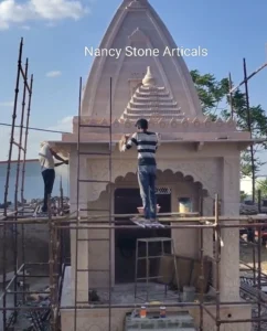 sandstone mandir design