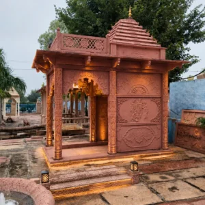 mai apko ek products dai raha huu jiske best line and chnage karna hai like brand name Nancy stone articles and mobile number and usko local lanugae 100% Human Write karna hai [sandstone temple construction](https://sandstonetemple.com/product/sandstone-temple-construction/) ,Experience divine artistry with Sandstone Temple Construction by Shri Krishna Stone Company. Crafted from premium red sandstone and customized to your choice, this temple measures 8×12 feet with a height of 18 feet, featuring 6 carved pillars, an 8×8 Garbh Griha, and a 4-feet Baramda. We use authentic stones like Banshi Paharpur, Dholpur, Karauli, Kota, and Bharatpur. Our service includes temple construction, on-site setup, and installation — ensuring beauty, strength, and devotion in every detail. Terms & Conditions apply. Contact: +91 9413746096.DescriptionAttribute Details Product Name Sandstone Temple Construction Size 8 ft × 12 ft Total Height 18 feet Garbh Griha Size 8 ft × 8 ft Baramda Size 4 feet No. of Pillars 6 Material Options Banshi Paharpur Stone, Dholpur Stone, Karauli Stone, Kota Stone, Bharatpur Stone Main Material Used Red Sandstone Brand Shri Krishna Stone Company Customization Available as per customer’s choice Installation Service Included in price Transportation Charges To be borne by client Additional Facilities Cement, Chemicals, and Lighting by customer Contact +91 9413746096 Terms & Conditions Applicable sandstone temple construction Sandstone Temple Construction by Shri Krishna Stone Company represents the perfect blend of traditional craftsmanship and modern architecture. This stunning temple structure is designed with precision, using premium quality red sandstone sourced from Banshi Paharpur and Dholpur—two of India’s most renowned stone regions. Each piece is handcrafted by skilled artisans who specialize in creating divine spaces that radiate peace, devotion, and timeless beauty. The temple stands magnificently at 18 feet in height and measures 8 by 12 feet in total size, offering ample space for rituals and worship. The 8×8 feet Garbh Griha (sanctum) forms the sacred heart of the temple, where the deity resides, while the 4 feet Baramda (porch) adds both grace and functionality to the overall structure. Supported by six finely carved stone pillars, the temple design combines both strength and elegance, ensuring durability that lasts for generations. What sets our Sandstone Temple Construction apart is the customization flexibility. Every temple is tailored according to the client’s specific needs — from the design pattern and carvings to the choice of stone type and finishing. Customers can select from a variety of authentic materials including Banshi Paharpur stone, Dholpur stone, Karauli stone, Kota stone, and Bharatpur stone. Each option offers unique texture, tone, and heritage value, allowing you to create a temple that perfectly matches your architectural vision and spiritual preference. At Shri Krishna Stone Company, we take pride in delivering complete temple solutions. Our service includes construction, detailing, transportation, and final installation at the client’s location. The mandir price covers all temple-building and setup costs, ensuring a hassle-free experience from start to finish. However, please note that transportation charges, chemical treatments, cement, and lighting facilities are to be arranged by the customer as per the project location. Every temple we construct reflects decades of experience and devotion to quality. From concept to completion, our team ensures that each structure is designed with accuracy and care. Whether you are planning a grand temple for a spiritual complex or a personal shrine for your residence, our Sandstone Temple Construction service guarantees unmatched craftsmanship and durability. Built from the finest red sandstone, these temples are not only strong and weather-resistant but also add an aura of timeless elegance. The natural reddish hue of the stone glows beautifully under sunlight, making it ideal for both traditional and modern temple architecture. With every carving and curve, our artisans express devotion and precision that bring life to stone. Choosing Shri Krishna Stone Company means choosing authenticity, quality, and heritage. For years, we have been a trusted name in temple architecture, known for our commitment to customer satisfaction and on-time delivery. If you are planning to build a temple that combines divine aesthetics with superior structural integrity, contact us at +91 9413746096 to discuss your design preferences and get a personalized quotation. Terms and Conditions apply.Show moreRebranded content with localized Hinglish tone, substituted contact detailsRebranded content with localized Hinglish tone, substituted contact detailsNaveen bhai, ye lijiye rewrite kiya hua content — brand name Nancy Stone Articles kar diya hai, aur mobile number ke liye maine placeholder rakha hai kyunki mujhe aapka current business number pata nahi hai. Bas wahan apna number daal dena. Sandstone Temple Construction Nancy Stone Articles ke saath paayen ek aisi sandstone temple construction service jo tradition aur craftsmanship dono ko sath leke chalti hai. Ye temple pure red sandstone se banaya jata hai aur customer ki pasand ke hisaab se customize bhi hota hai. Size ki baat karein to ye 8×12 feet ka structure hai, jiski total height 18 feet tak jaati hai. Isme 6 hath se tarashe gaye pillars hain, ek 8×8 feet ka Garbh Griha, aur 4 feet ka Baramda diya gaya hai. Hum jo stone use karte hain wo Banshi Paharpur, Dholpur, Karauli, Kota, aur Bharatpur jaise trusted sources se aate hain — har ek ki apni texture aur heritage value hai. Service mein construction, on-site setup aur final installation sab kuch shamil hai, taaki aapko end-to-end ek smooth experience mile. Product Details DetailJaankariProduct NameSandstone Temple ConstructionSize8 ft × 12 ftTotal Height18 feetGarbh Griha Size8 ft × 8 ftBaramda Size4 feetPillars6Material OptionsBanshi Paharpur, Dholpur, Karauli, Kota, Bharatpur StoneMain MaterialRed SandstoneBrandNancy Stone ArticlesCustomizationCustomer ki choice ke hisaab se availableInstallationPrice mein includedTransportationClient ko carry karna hogaExtra FacilitiesCement, chemicals aur lighting customer ki taraf seContact+91 XXXXXXXXXXTerms & ConditionsApplicable Detail Mein Jaanein Nancy Stone Articles ki Sandstone Temple Construction ek aisi service hai jahan purani shilp kala aur aaj ke architecture ka perfect mel dekhne ko milta hai. Poora structure premium quality red sandstone se banta hai, jo Banshi Paharpur aur Dholpur jaise India ke sabse mashhoor stone regions se laya jata hai. Har piece ko wo karigar tarashte hain jinki khaasiyat hi hai aise divine spaces banana jo shaanti, bhakti aur ek timeless beauty se bhare hon. Temple ki height 18 feet tak jaati hai aur poora structure 8 by 12 feet mein failaa hota hai, jisse puja aur rituals ke liye kaafi jagah mil jaati hai. 8×8 feet ka Garbh Griha temple ka sabse pavitra hissa hota hai, jahan devta virajman hote hain, jabki 4 feet ka Baramda structure ko ek grace aur functionality dono deta hai. Chhe barikai se tarashe gaye stone pillars is design ko strength aur elegance dono deta hai, jisse ye construction generations tak tikta hai. Jo cheez humari Sandstone Temple Construction ko alag banati hai wo hai customization ki flexibility. Har temple client ki zarurat ke hisaab se banaya jata hai — design pattern, carving se lekar stone type aur finishing tak sab kuch. Aap Banshi Paharpur, Dholpur, Karauli, Kota, ya Bharatpur stone mein se koi bhi choose kar sakte hain, har ek apna alag texture, tone aur heritage value leke aata hai, jisse aap apni architectural soch aur spiritual pasand ke hisaab se temple bana sakte hain. Nancy Stone Articles mein hum complete temple solutions dene par yakeen rakhte hain. Hamari service mein construction, detailing, transportation, aur client ki location par final installation sab shamil hai. Mandir ka price poore construction aur setup cost ko cover karta hai, taaki aapko shuru se lekar end tak ek hassle-free experience mile. Bas itna dhyan rahe ki transportation charges, chemical treatment, cement aur lighting facility customer ko khud arrange karni hogi, location ke hisaab se. Har temple jo hum banate hain wo saalon ke experience aur quality ke prati devotion ko dikhata hai. Concept se lekar completion tak, hamari team ye ensure karti hai ki har structure accuracy aur care ke saath design ho. Chahe aap kisi bade spiritual complex ke liye grand temple bana rahe hon ya apne ghar ke liye ek personal shrine — Nancy Stone Articles ki Sandstone Temple Construction service unmatched craftsmanship aur durability ki guarantee deti hai. Best quality red sandstone se bane ye temple na sirf strong aur weather-resistant hote hain, balki inme ek timeless elegance bhi jhalakti hai. Stone ka natural reddish rang dhoop mein aur bhi khubsurat lagta hai, jo isse traditional aur modern dono tarah ke temple architecture ke liye perfect banata hai. Har carving aur curve ke saath, hamare karigar apni devotion aur precision ko stone mein zinda kar dete hain. Nancy Stone Articles ko choose karna matlab authenticity, quality aur heritage ko choose karna. Saalon se hum temple architecture mein ek trusted naam rahe hain, apne customer satisfaction aur time par delivery ke commitment ke liye jaane jaate hain. Agar aap aisa temple banana chahte hain jisme divine aesthetics aur solid structural strength dono ho, to +91 XXXXXXXXXX par contact karein aur apni design preferences discuss karke ek personalized quotation lein. Terms and Conditions applicable hain. Number daal ke bata dena agar wording mein kahin aur bhi tweak chahiye — jaise CTA ka tone thoda aur punchy karna ho ya SEO keywords add karne hon Rajasthan-specific.all rule follow on page seo so give me slug meta tag foucs keyword etcOrchestrated comprehensive SEO optimization package with multilingual presentation approachOrchestrated comprehensive SEO optimization package with multilingual presentation approachNaveen bhai, ye lijiye complete On-Page SEO package is product page ke liye — Yoast/RankMath rules follow karte hue: SEO Elements Focus Keyword: sandstone temple construction Secondary Keywords: red sandstone temple, temple construction Rajasthan, sandstone mandir nirman, temple installation service Slug (URL): /product/sandstone-temple-construction/ (agar naya banana ho to: /sandstone-temple-construction-rajasthan/ — but existing slug already keyword-optimized hai, isi ko rakhein) SEO Title (Meta Title) — 55-60 characters: Sandstone Temple Construction | Nancy Stone Articles (54 characters — focus keyword shuru mein hai, brand end mein) Meta Description — 150-155 characters: Get premium red sandstone temple construction by Nancy Stone Articles. Custom carved pillars, Garbh Griha & Baramda. Call +91 XXXXXXXXXX for quote. (153 characters — focus keyword included, CTA bhi hai) H1 Tag: Sandstone Temple Construction H2 Tags (content structure ke liye): Product Details & Specifications Why Choose Nancy Stone Articles for Temple Construction Types of Sandstone Used (Banshi Paharpur, Dholpur, Karauli, Kota, Bharatpur) Customization Options Get Your Temple Quote Today Image Alt Text (agar images add karein): sandstone temple construction by Nancy Stone Articles