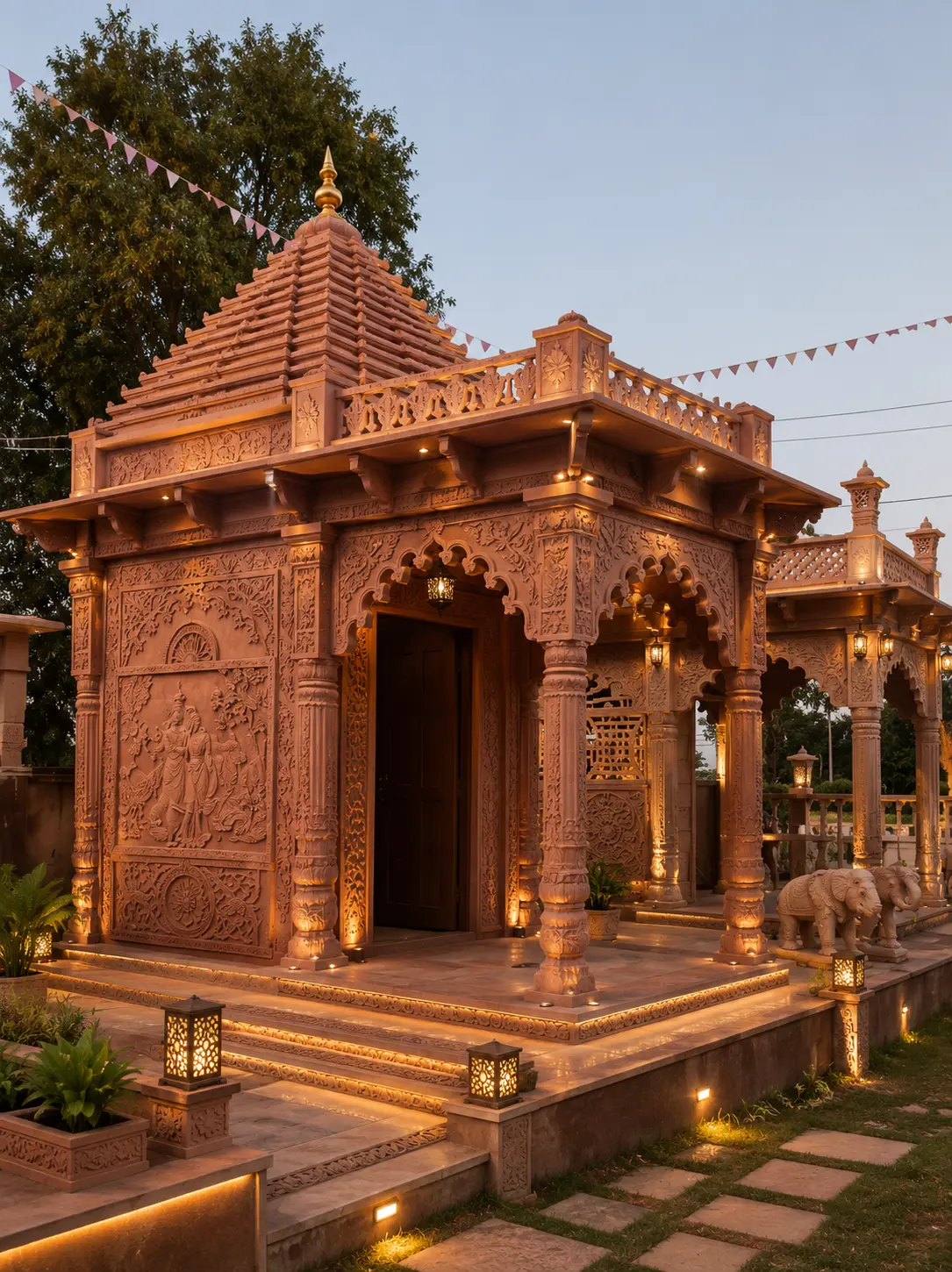 Sandstone Temple Construction - Image 3